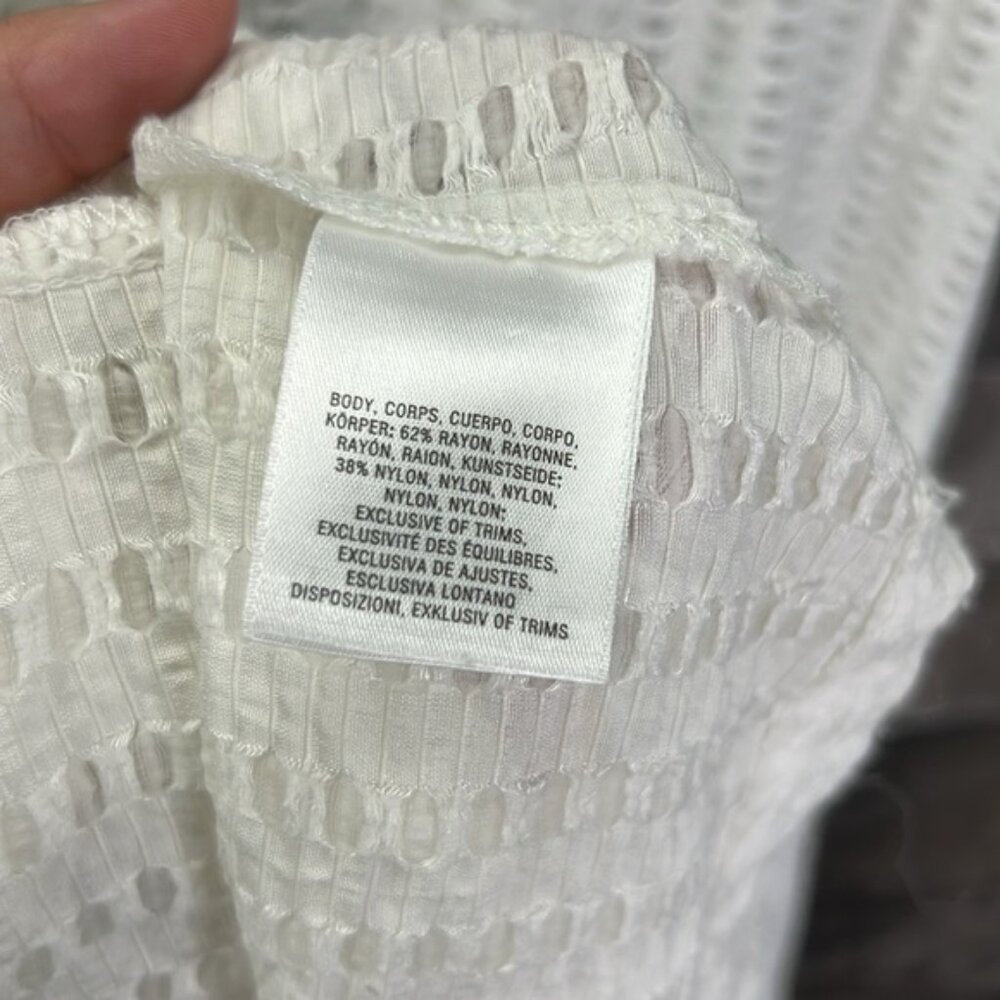 Anthropologie Swim Lilka Cloud Maxi Coverup Eyelet - Picture 10 of 11